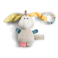 NICI - Mi Primer Sonajero de Anillo NICI Burro Muli 15 Cm - Sonajeros