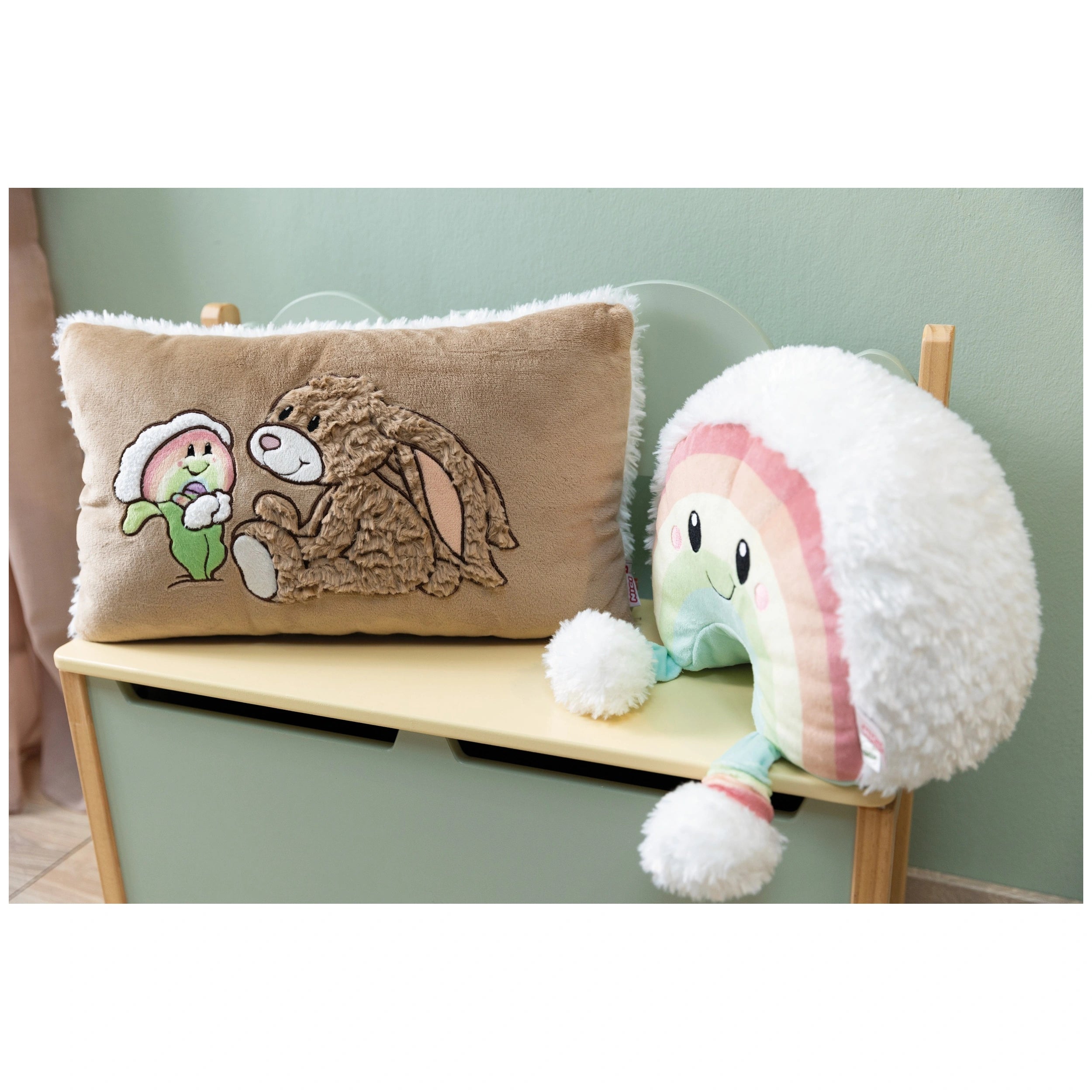 NICI - Rectangular Cushion Bunny Lopino - Collectibles