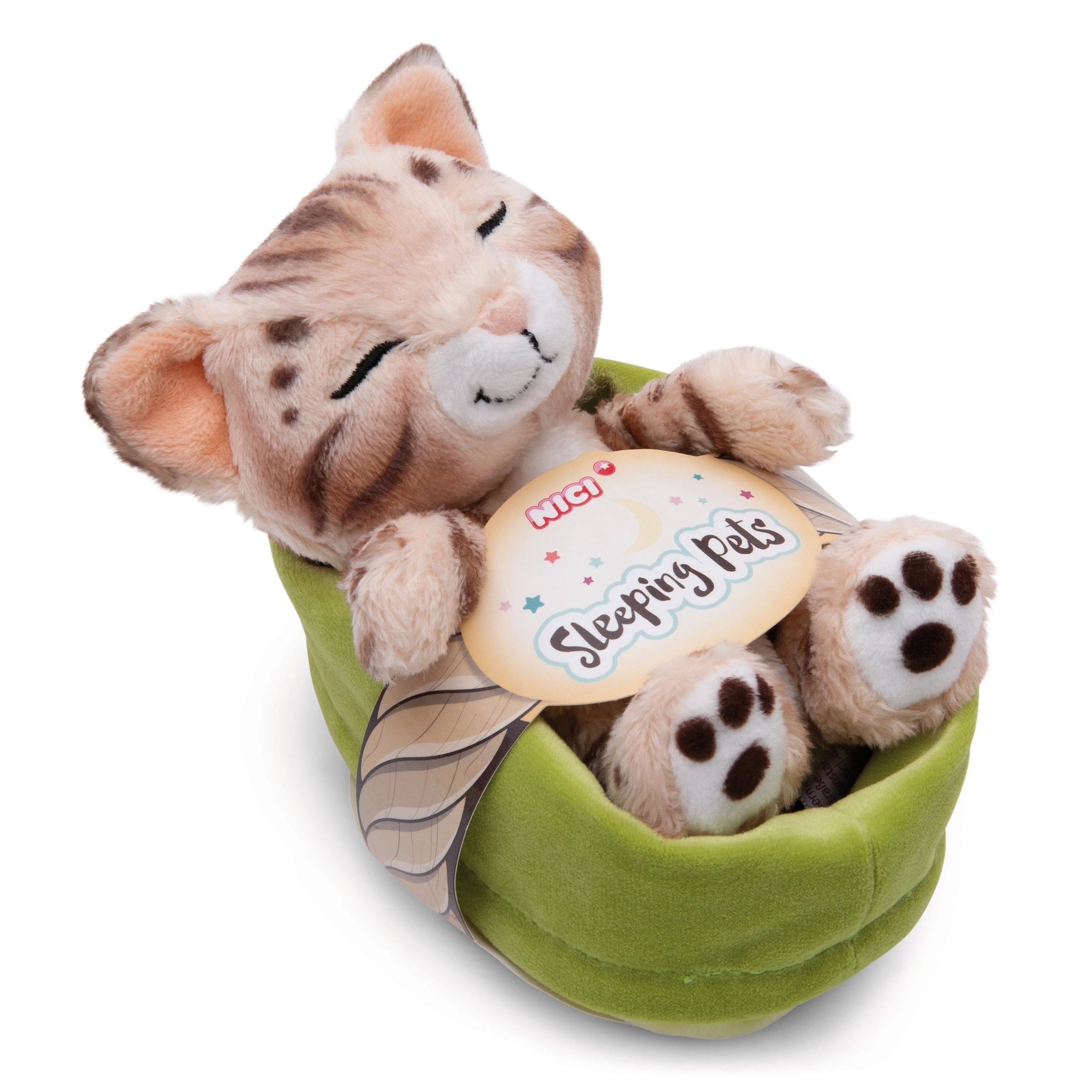 NICI - Sleeping-Pets-Bengal-Cat-Soft-Toy-Stuffed-Animals