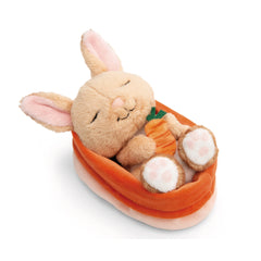 NICI - Conejos Durmiendo en la Cesta de Durazno - Peluches