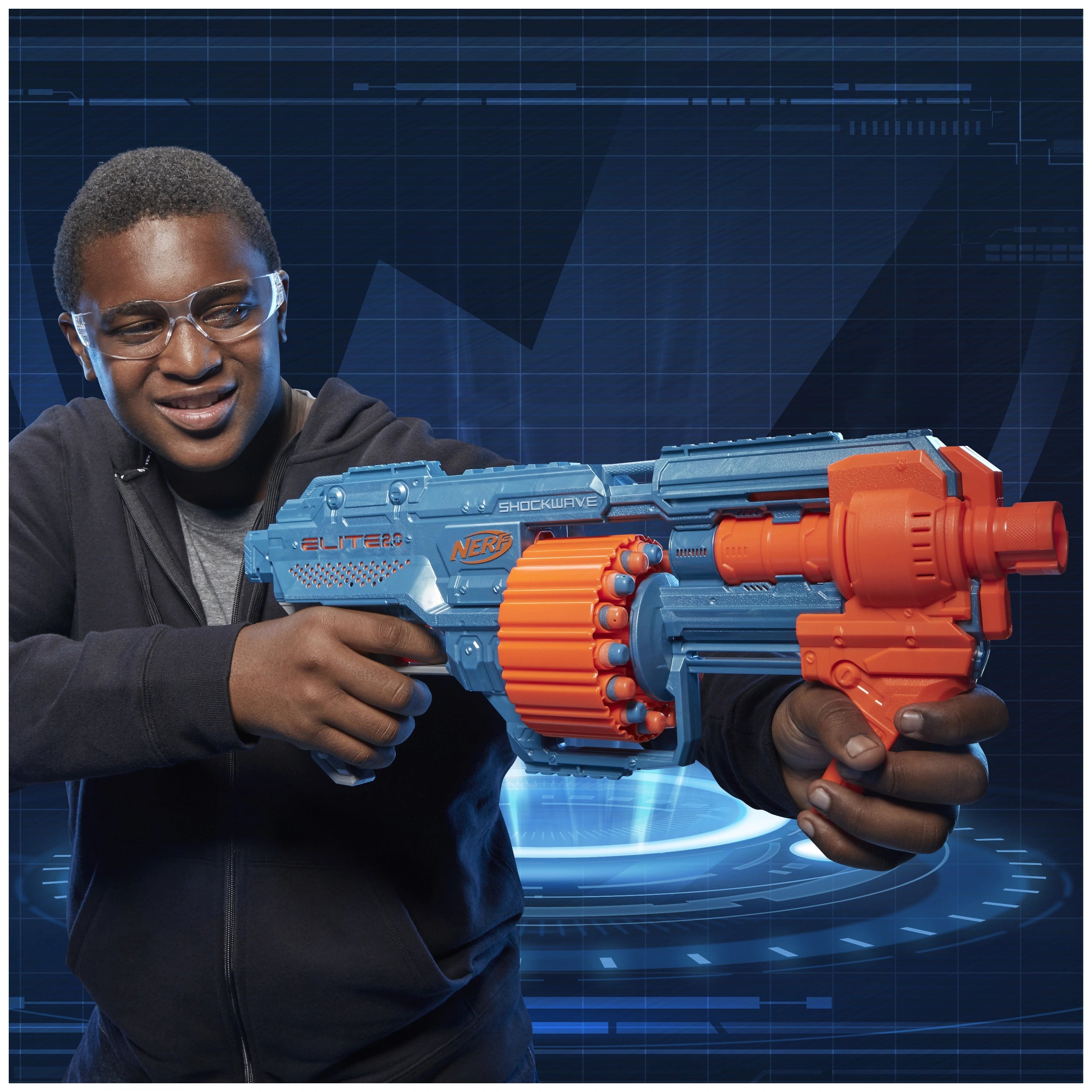 Nerf - Elite 2.0 Shockwave RD-15 Blaster - Toy Weapons & Gadgets