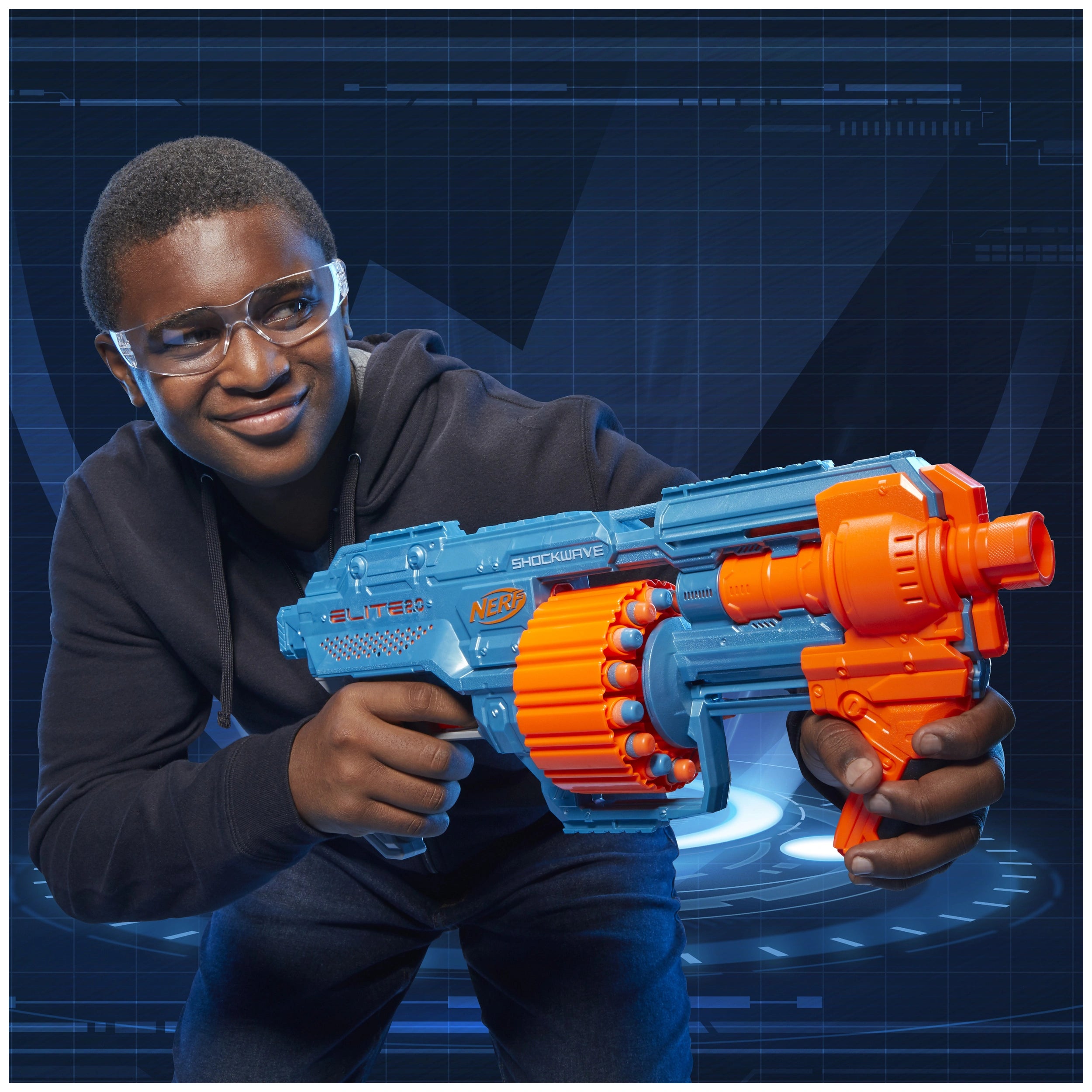 Nerf - Elite 2.0 Shockwave RD-15 Blaster - Toy Weapons & Gadgets