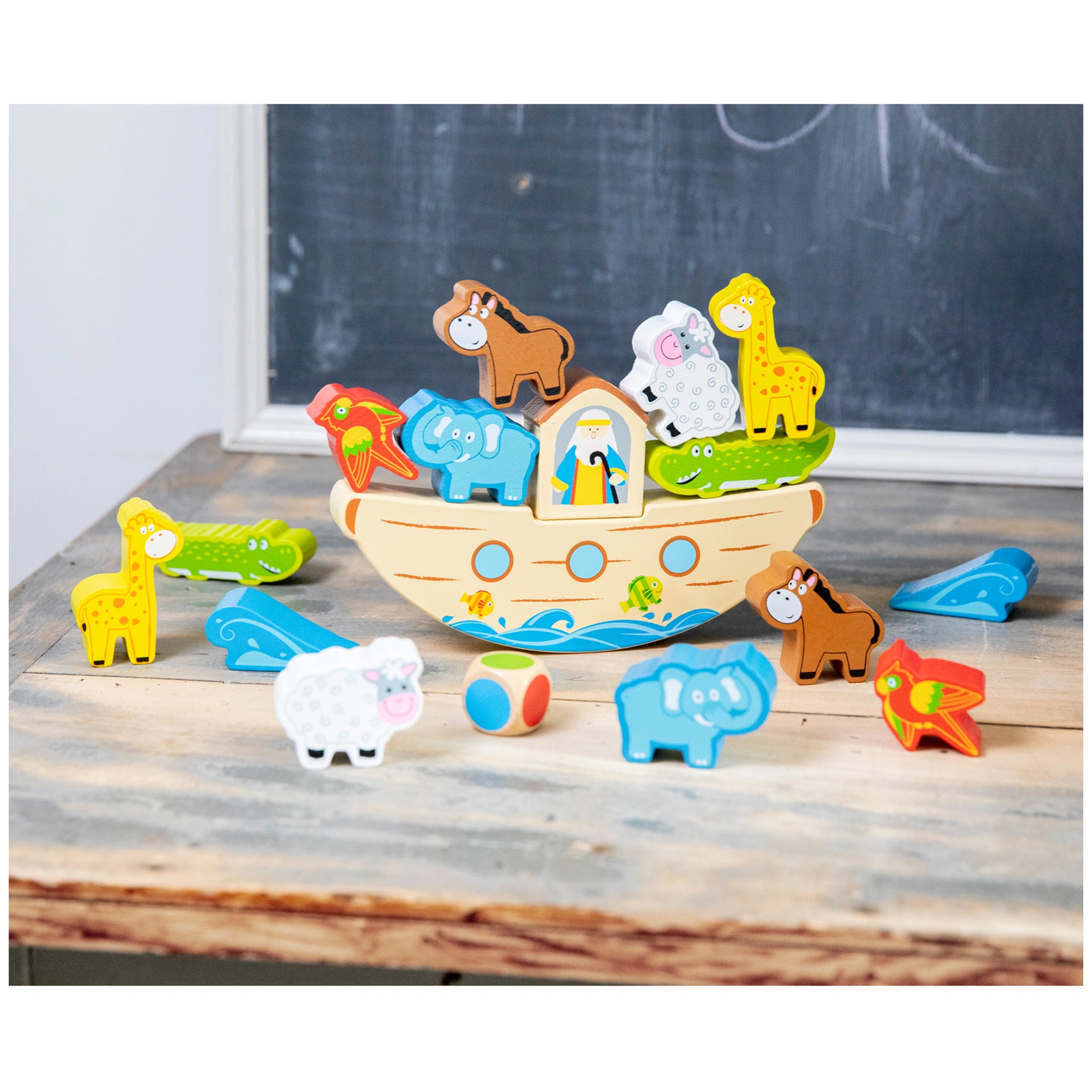 New Classic Toys - Juego de Equilibrio - Arca de Noé - Juguetes Educativos