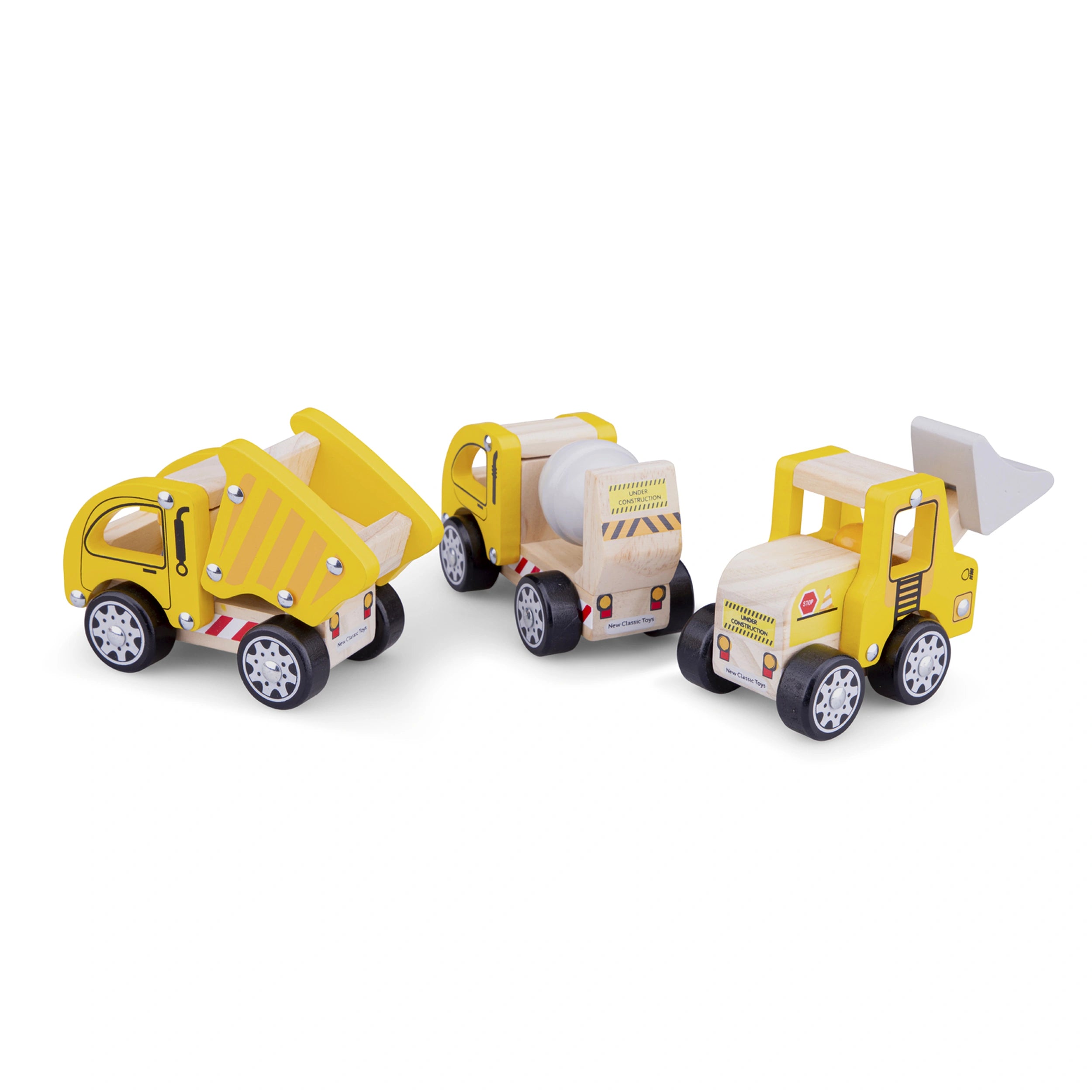 New Classic Toys - Set de Vehículos de Construcción - 3 Piezas - Vehículos de Juego