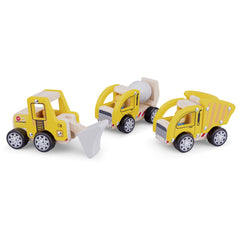 New Classic Toys - Set de Vehículos de Construcción - 3 Piezas - Vehículos de Juego
