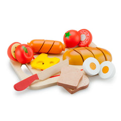 New Classic Toys - Set de Corte - Desayuno - Profesiones de Imaginación y Juego de Roles