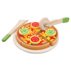 New Classic Toys - Set de Corte - Pizza Vegetal - Profesiones y Juegos de Rol