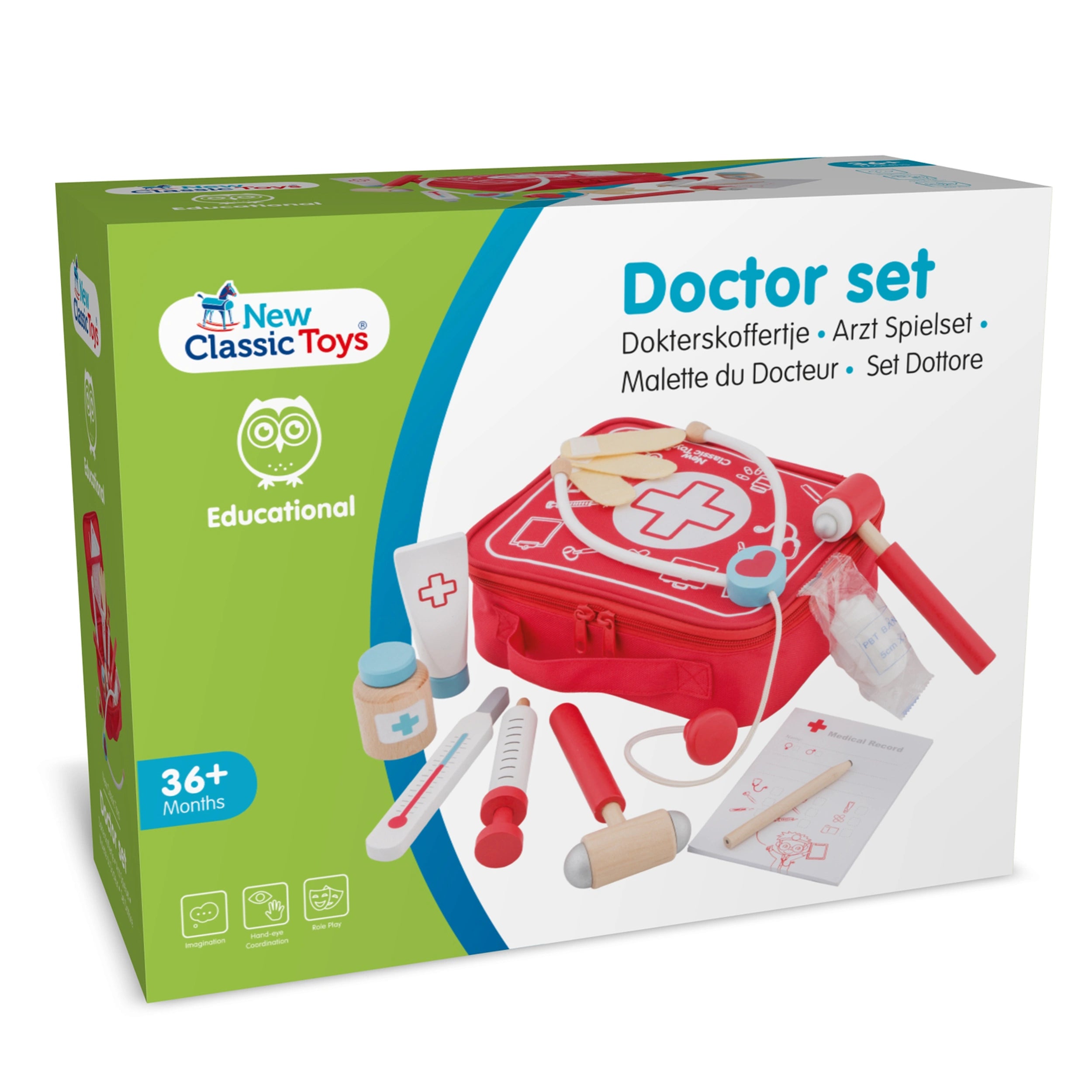 New Classic Toys - Set de Doctor - Profesiones de Imaginación y Juego de Roles