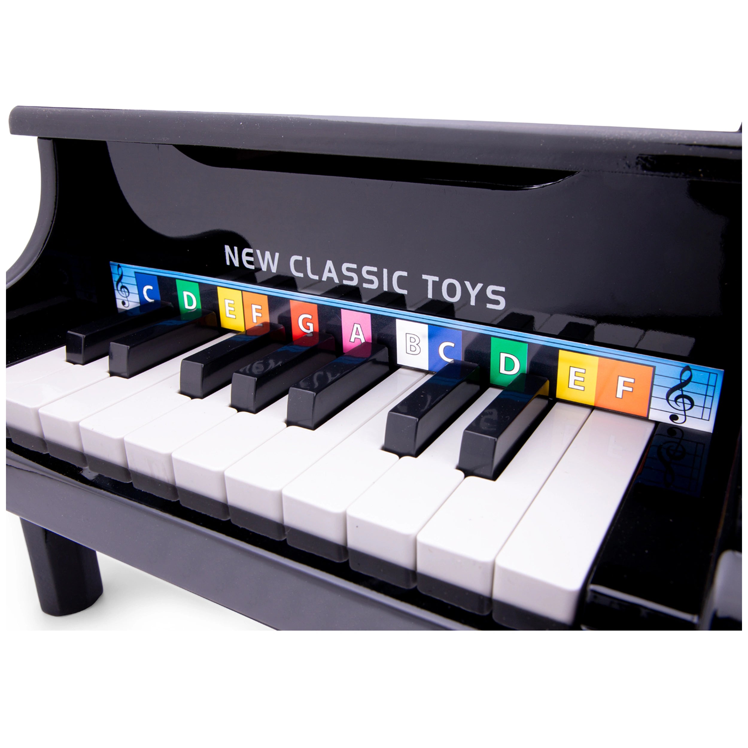 New Classic Toys - Grand Piano - 18 Keys - Black - Musical Instruments