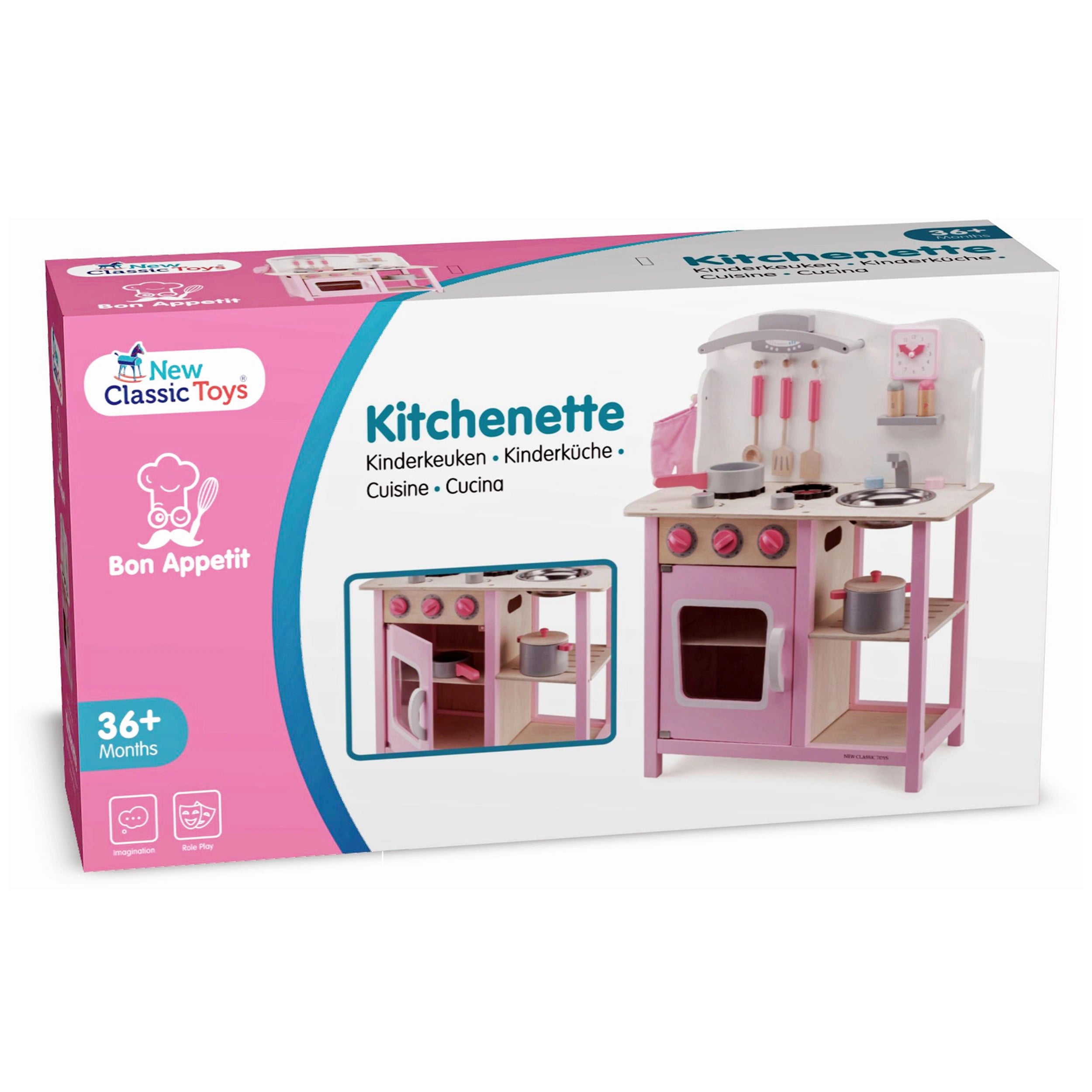 New Classic Toys - Kitchenette - Pink - Pretend Professions & Role Playing