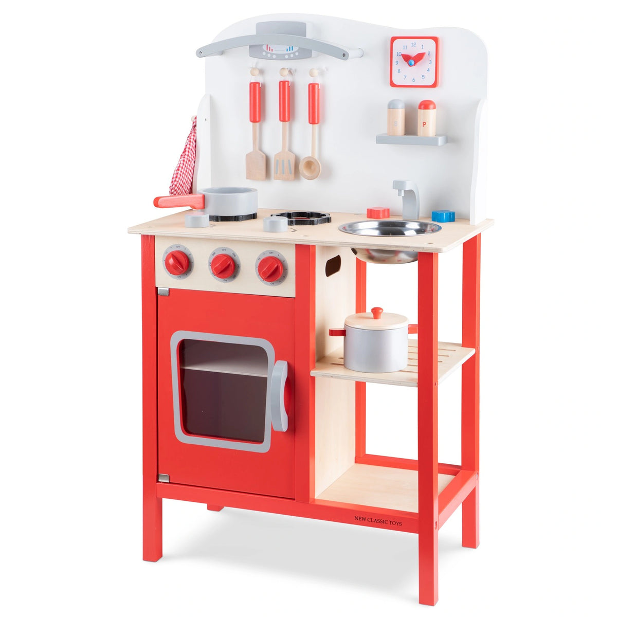 New Classic Toys - Kitchenette - Red - Pretend Professions & Role Playing