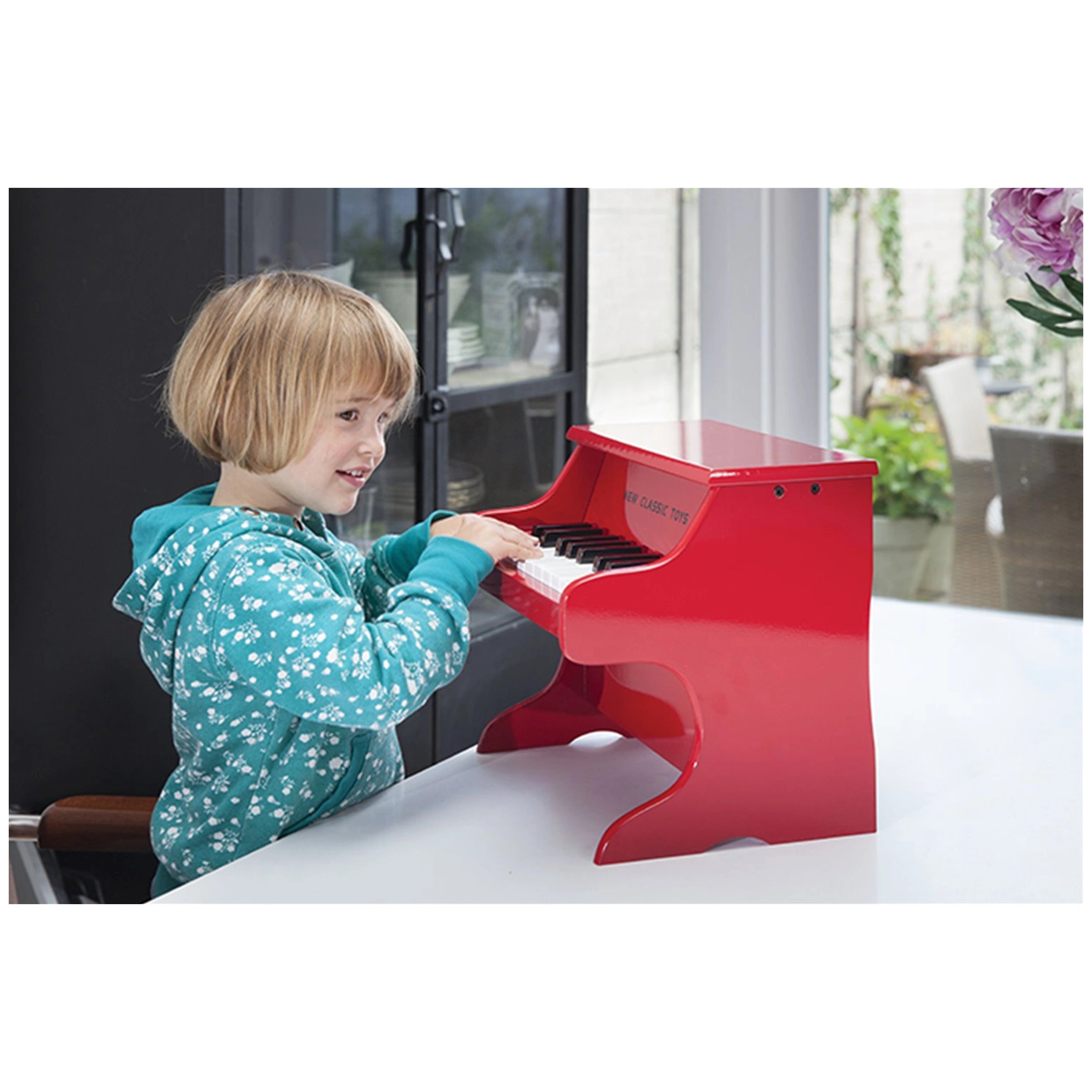 New Classic Toys - Piano - 18 Keys - Red - Musical Instruments