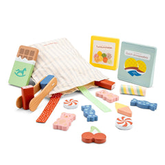 New Classic Toys - Pretend Professions - Wooden Candy Set - 36M+ - Fine Motor Skills