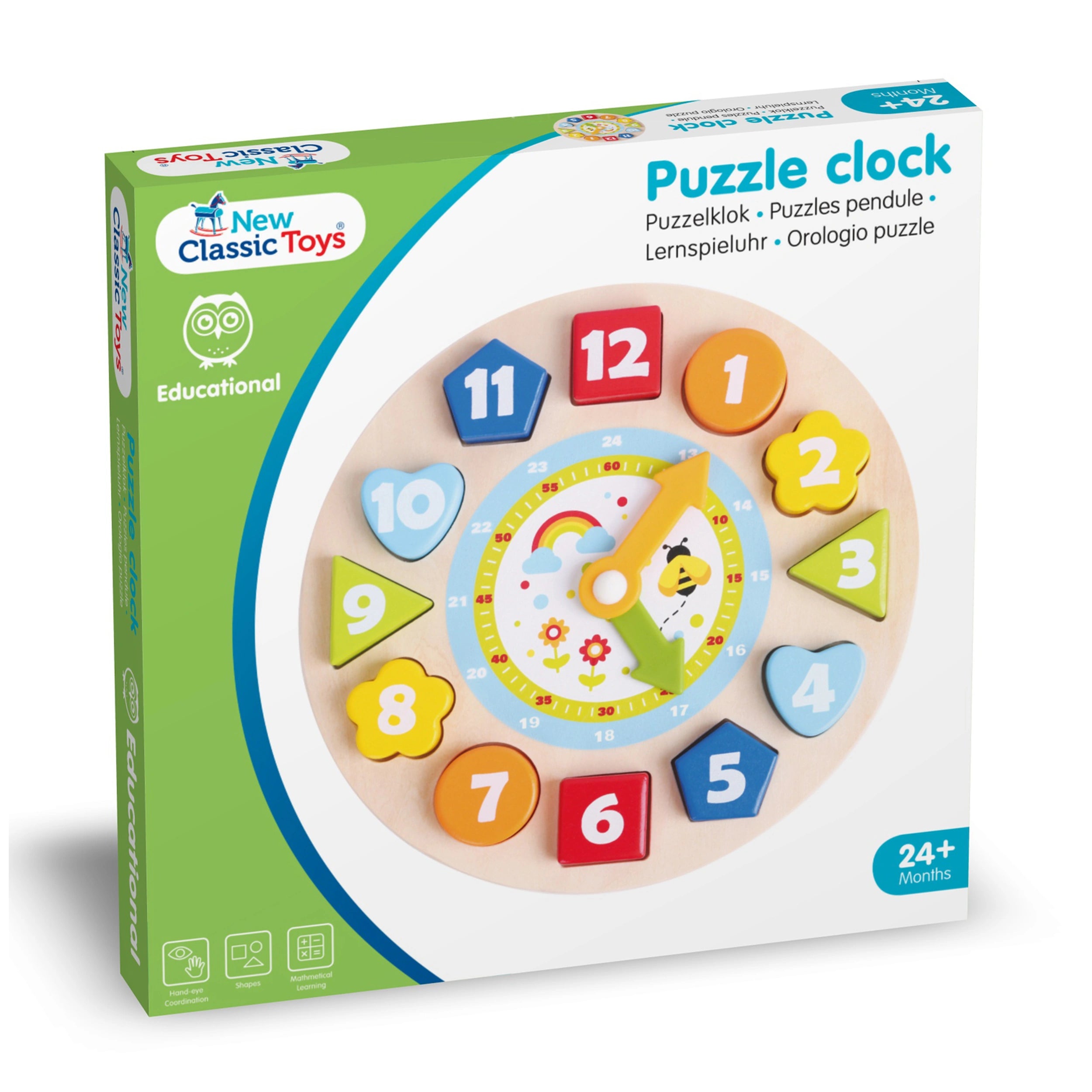 New Classic Toys - Puzzle Clock - Educational Toys