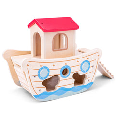 New Classic Toys - Shape Sorting Boat - Noah’S Ark - Educational Toys