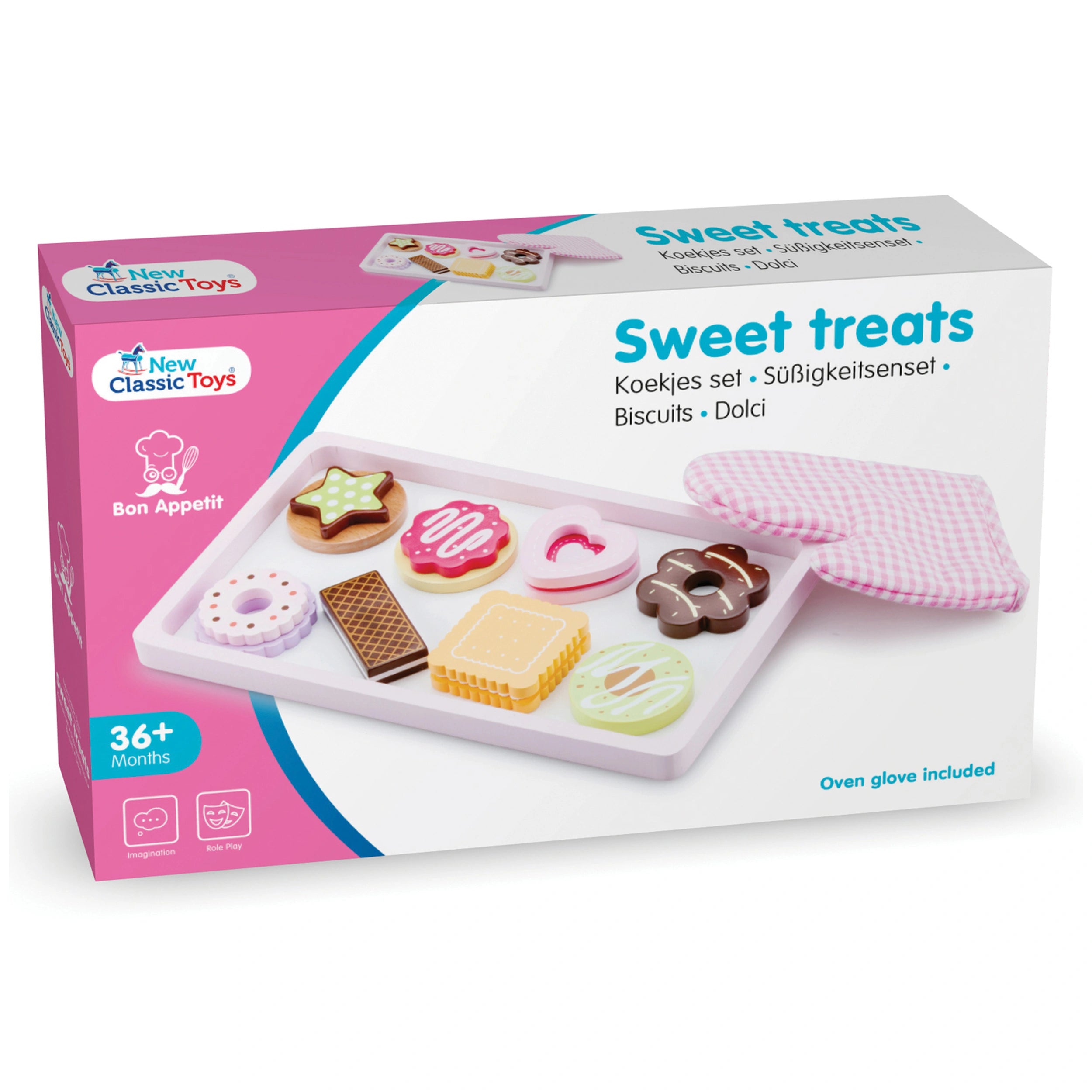 New Classic Toys - Set de Dulces con Manopla de Horno - Profesiones de Imaginación y Juego de Roles