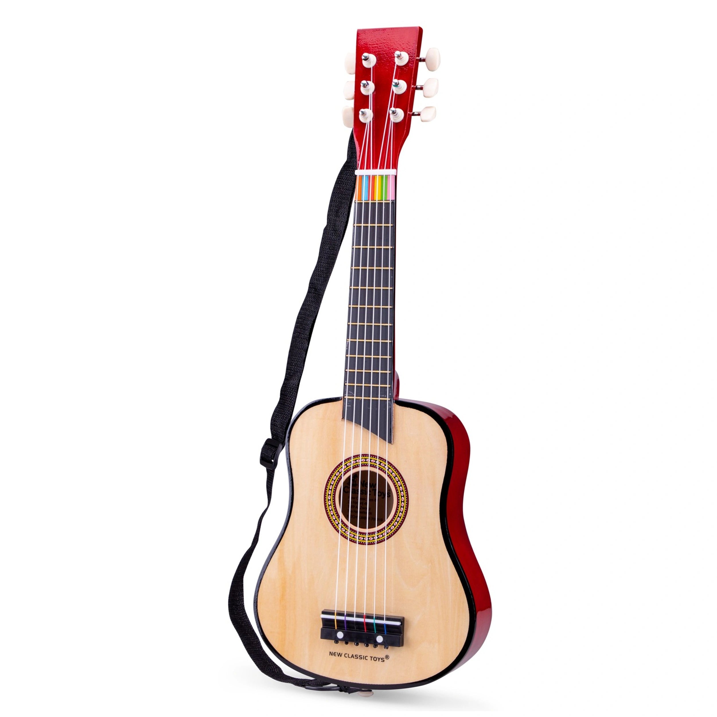 New Classic Toys - Toy Guitar Deluxe - Brown - Musical Instruments