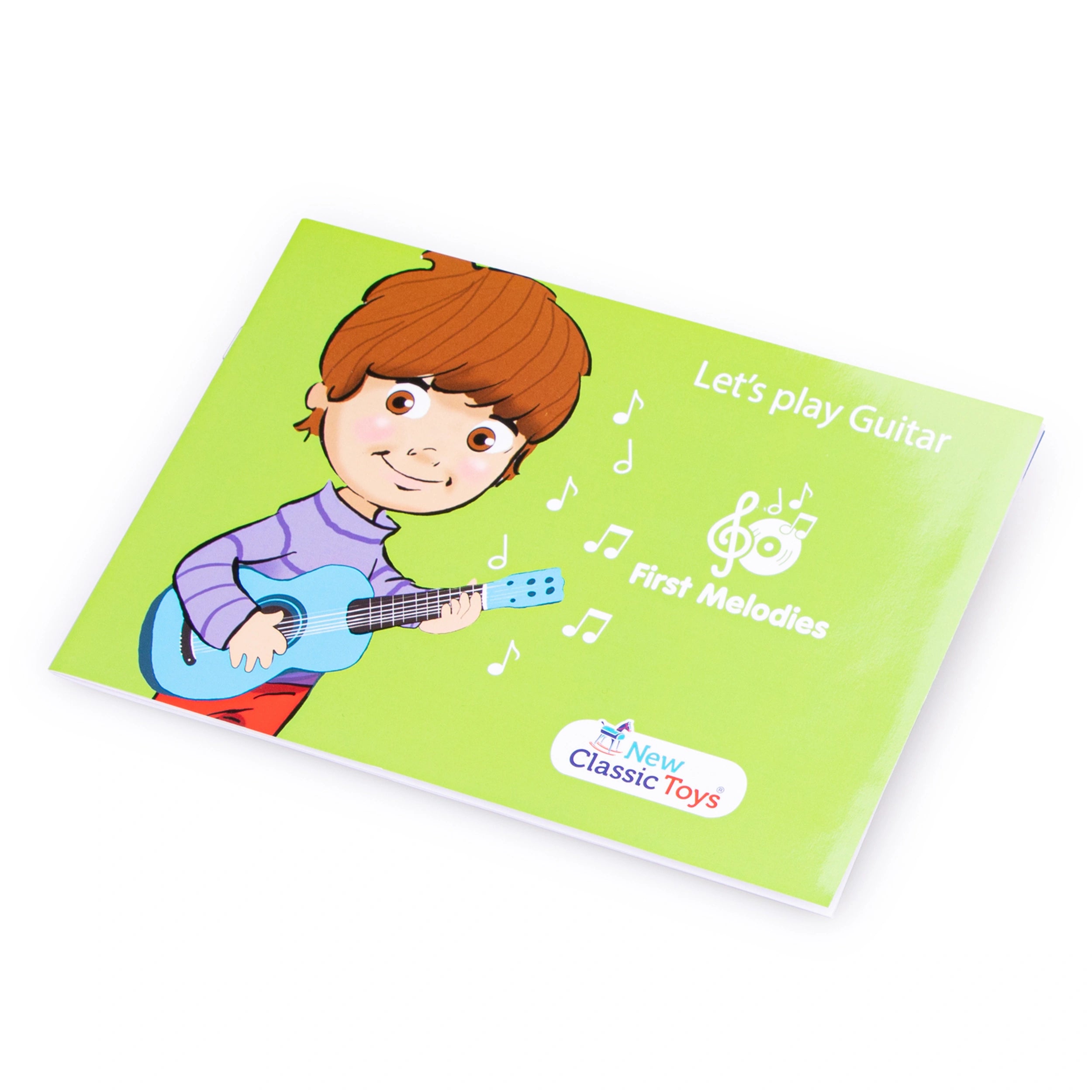 New Classic Toys - Toy Guitar Deluxe - Natural/Red - Musical Instruments