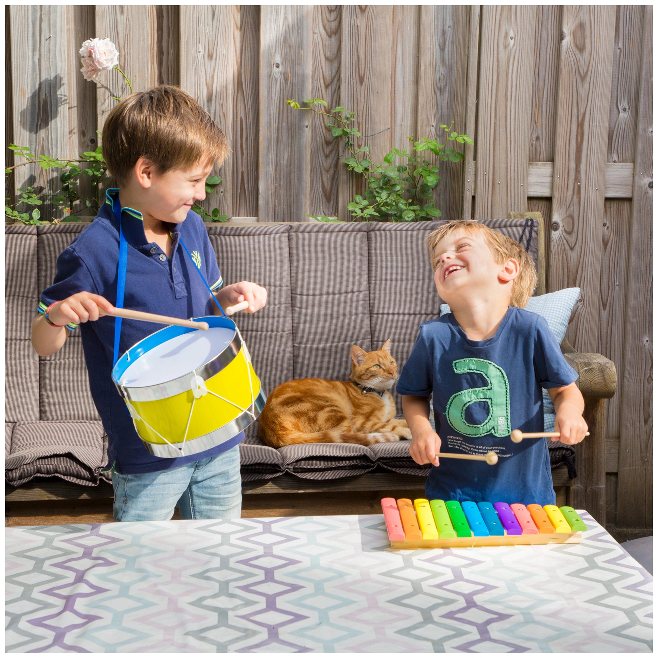 New Classic Toys - Xylophone With Music Book - 12 Bars - Musical Instruments