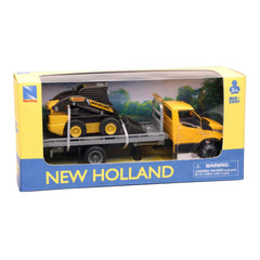 New Ray - Iveco Vehicle Carrier Truck With Mini-Loader - Die Cast - Play Vehicle