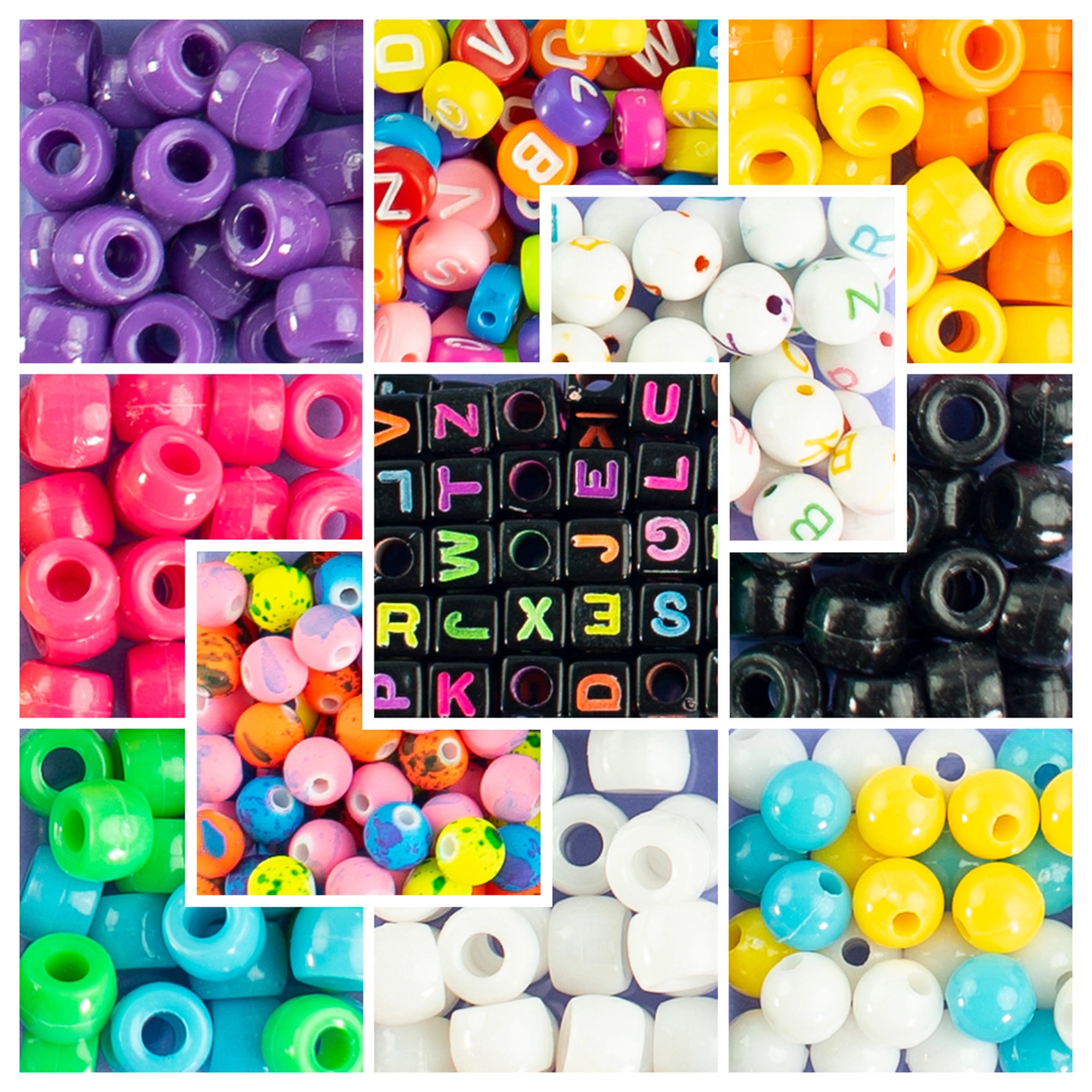 Nice - Beads Abc Pcs 500 Fluo Set - Arts & Crafts