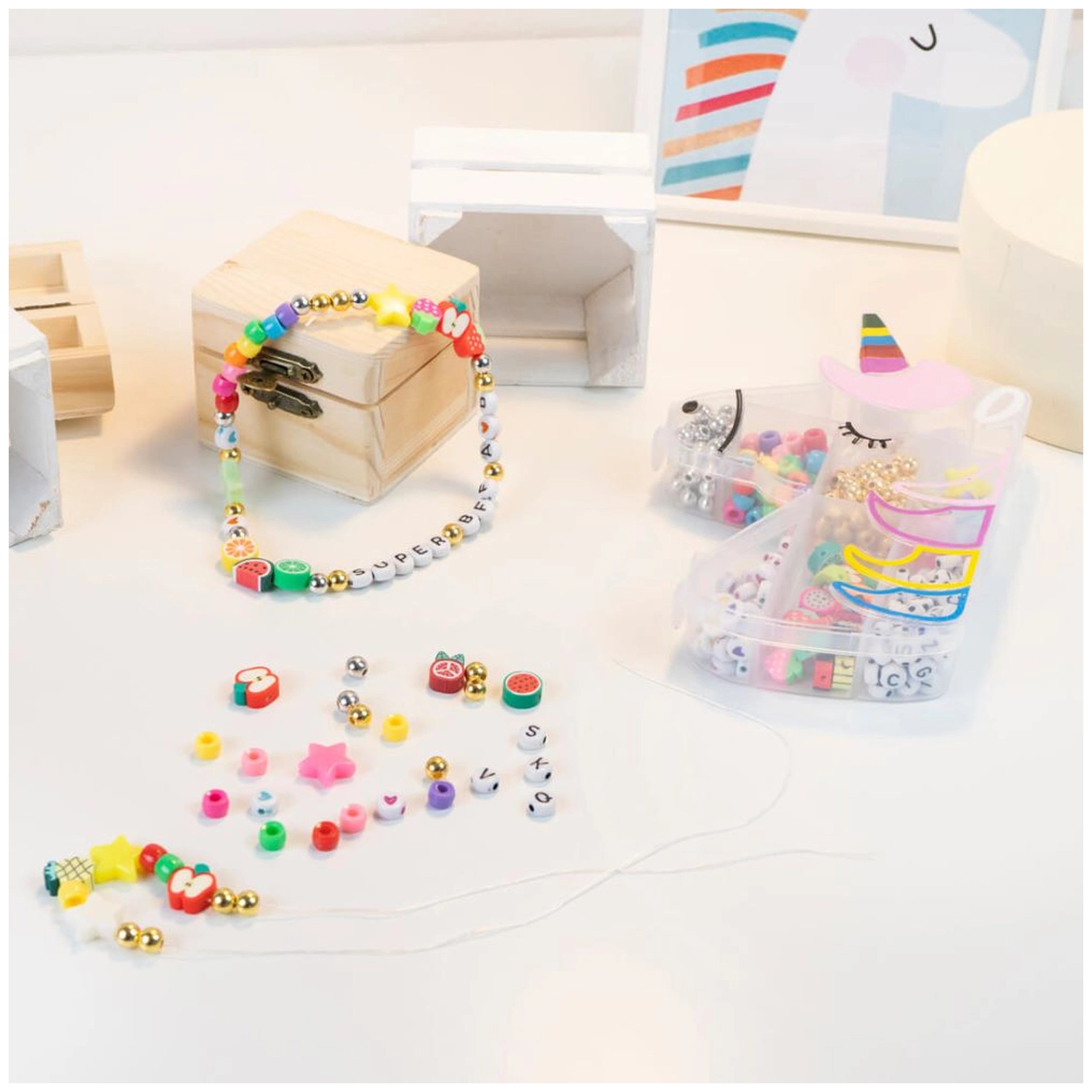 Nice - Beads Abc Unicorn Pocket Box Set - Arts & Crafts