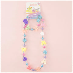 Nice - Butterflies Necklace And Bracelet Set - Jewelry