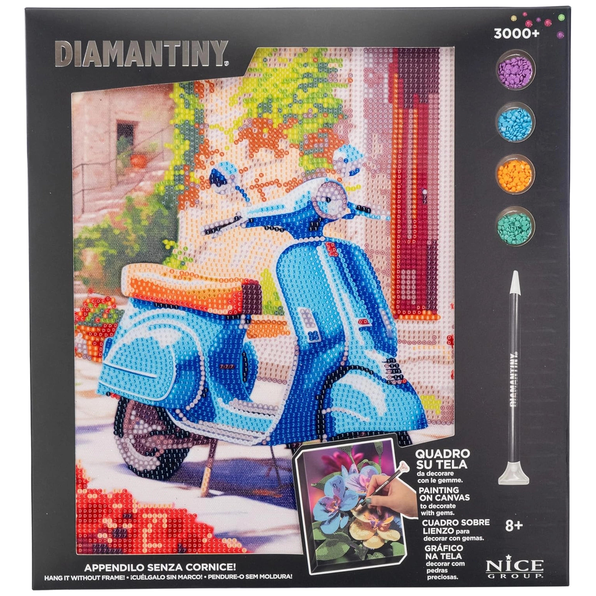 Nice - Diamantiny Artist Level Up Painting On Canvas - Random Selection - Arts & Crafts