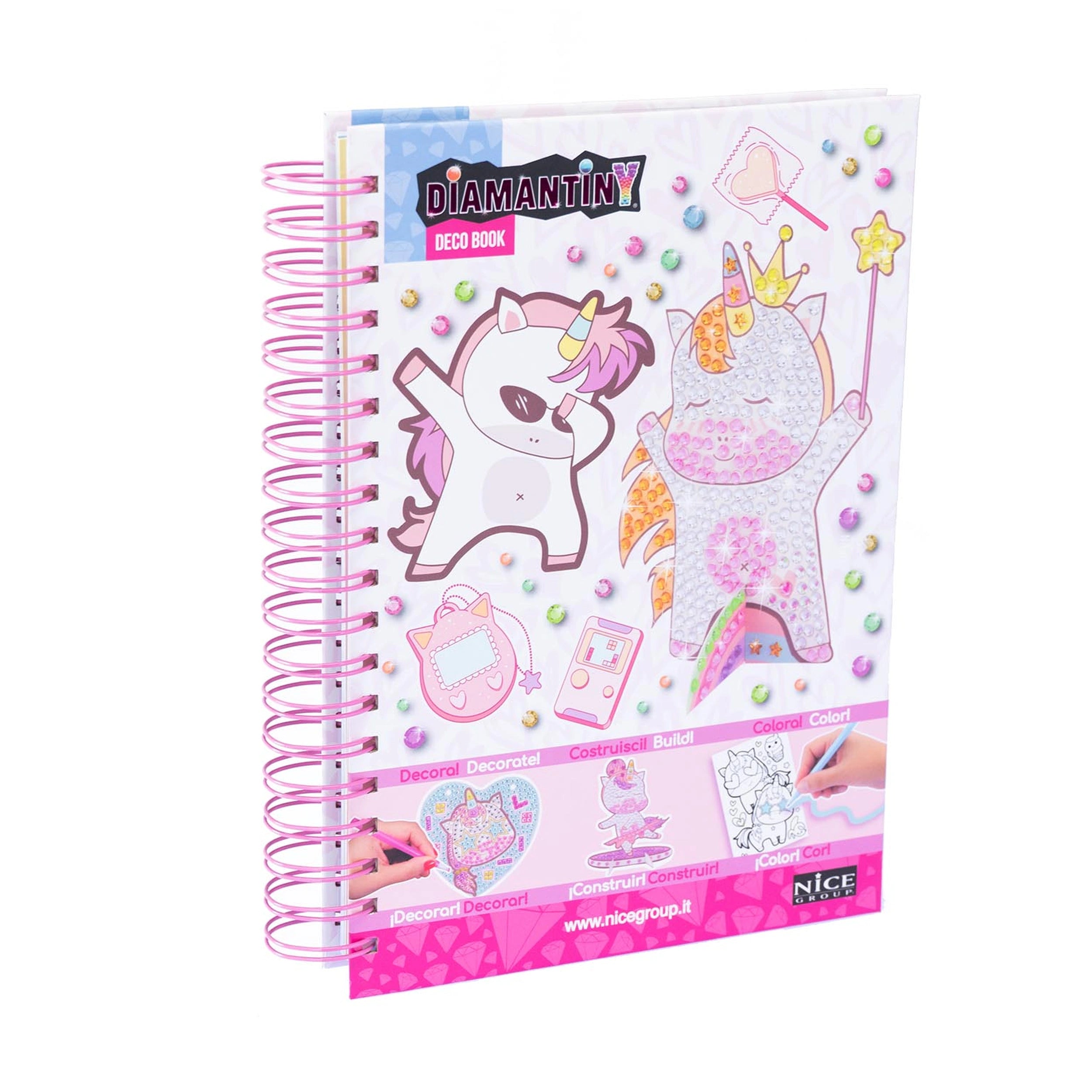 Nice - Diamantiny Unicorn Coloring Book - Office Supplies