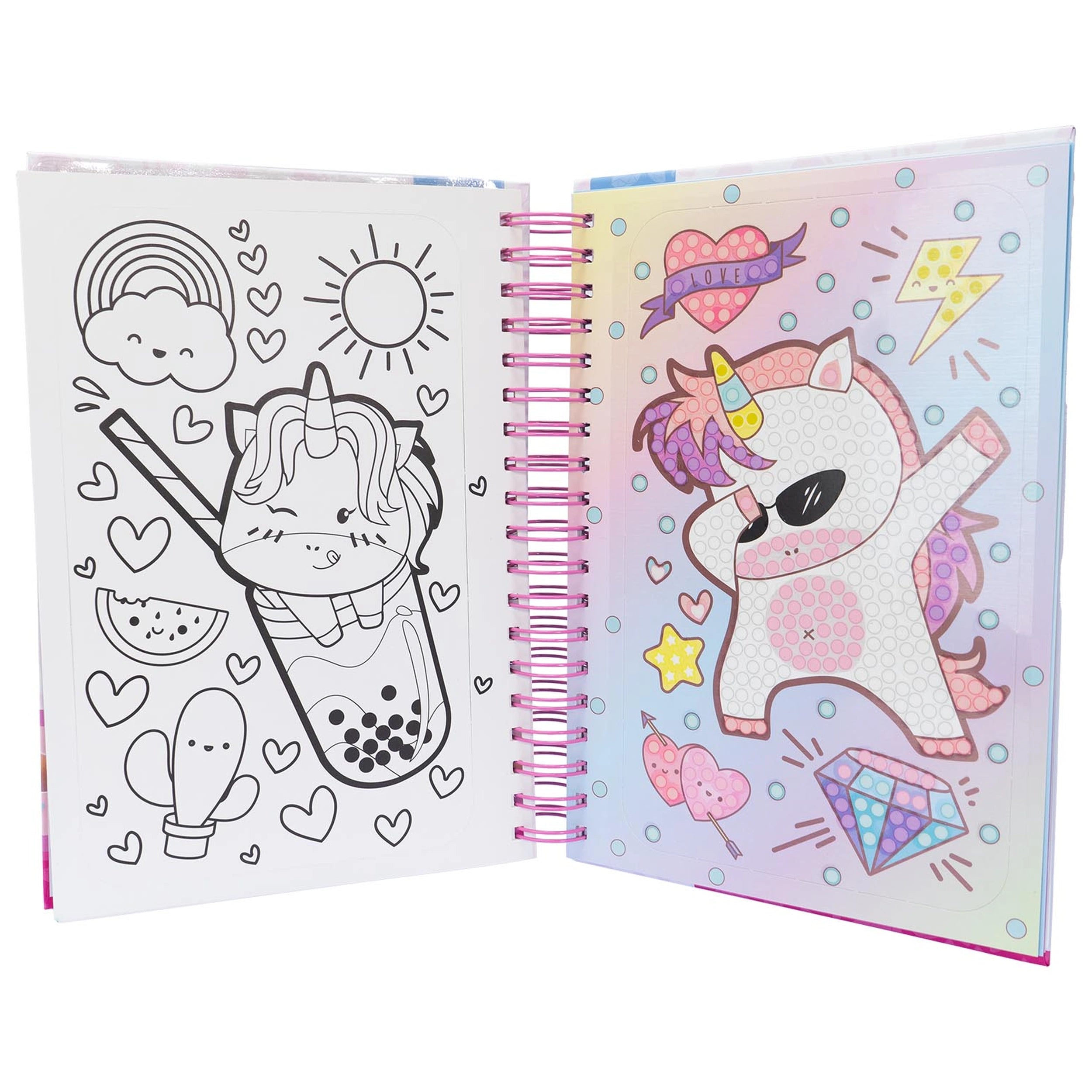 Nice - Diamantiny Unicorn Coloring Book - Office Supplies