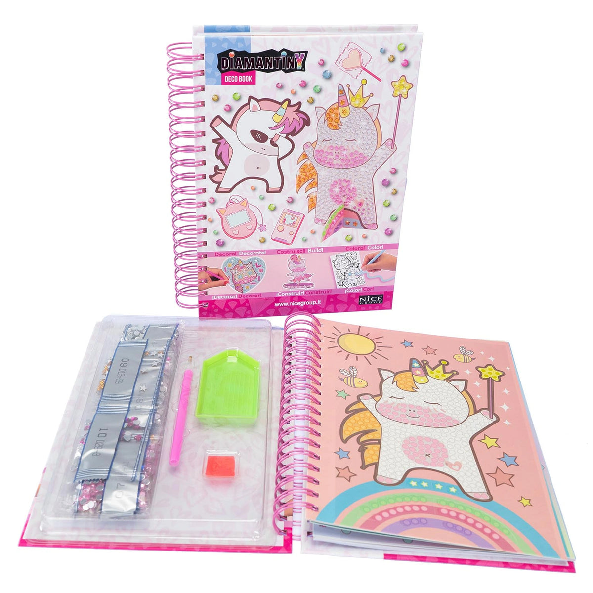 Nice - Diamantiny Unicorn Coloring Book - Office Supplies