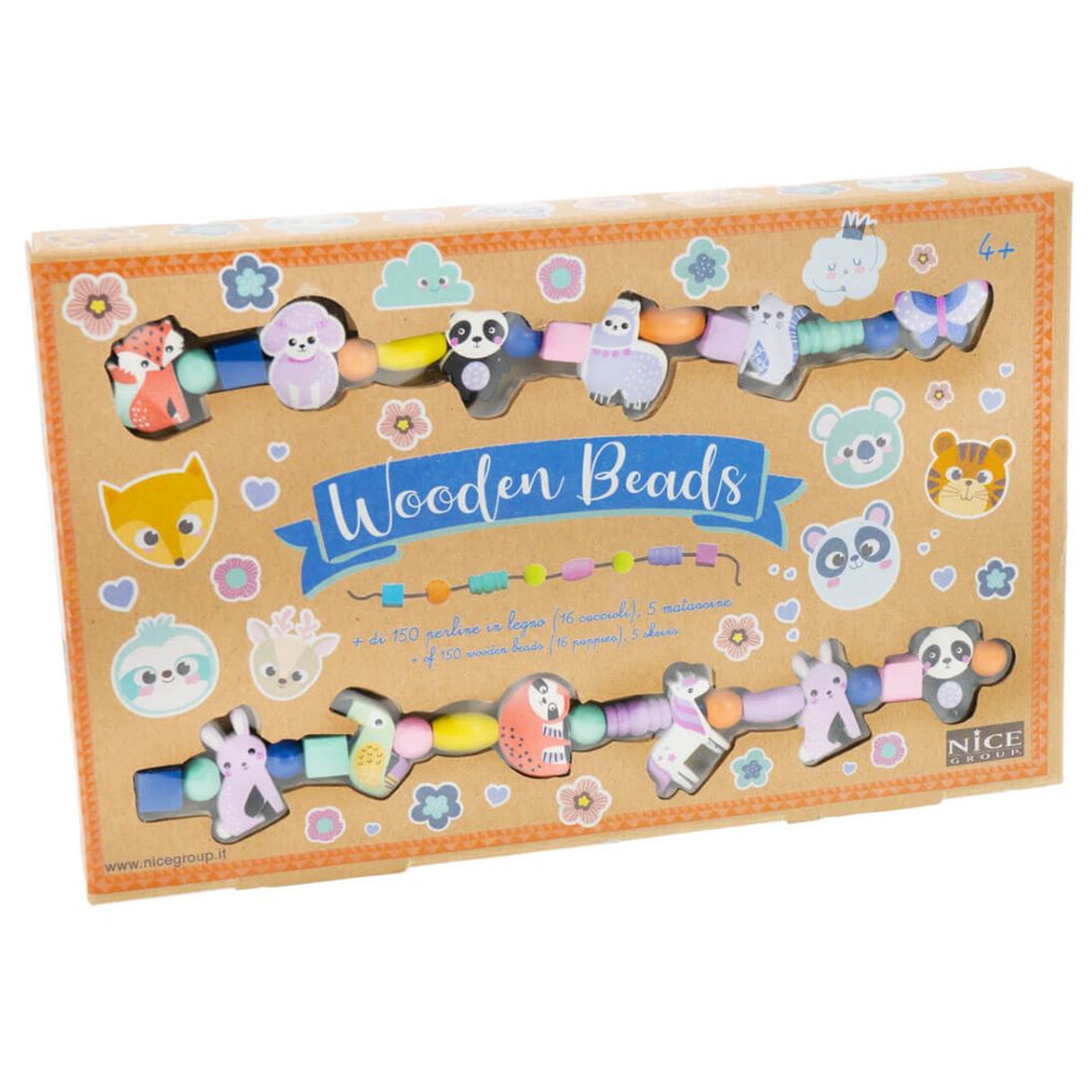 Nice - Wooden Beads Animal Forest Set - Arts & Crafts