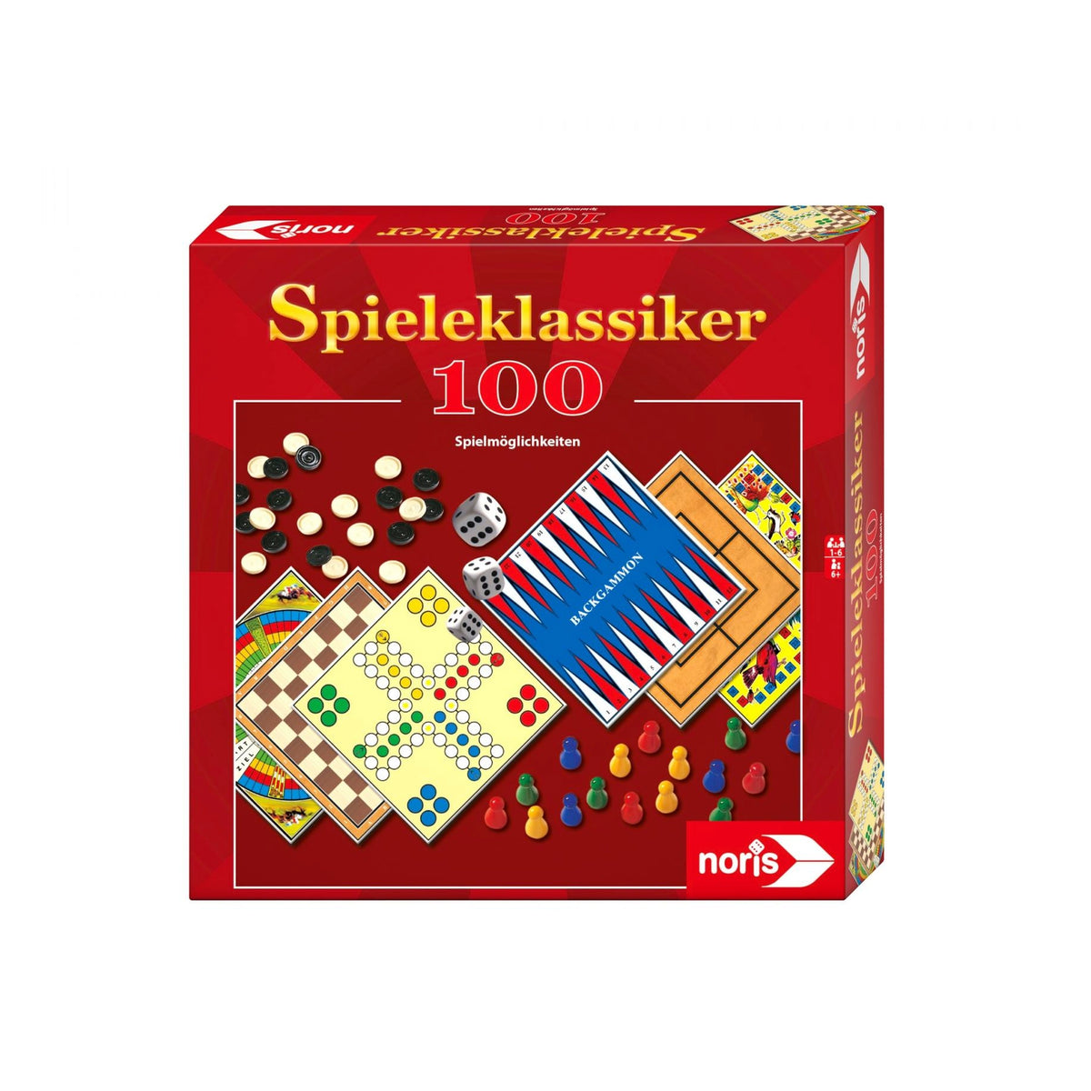 Noris - Colección de 100 Juegos - Juegos de Mesa - Edición Internacional - Juegos de Mesa