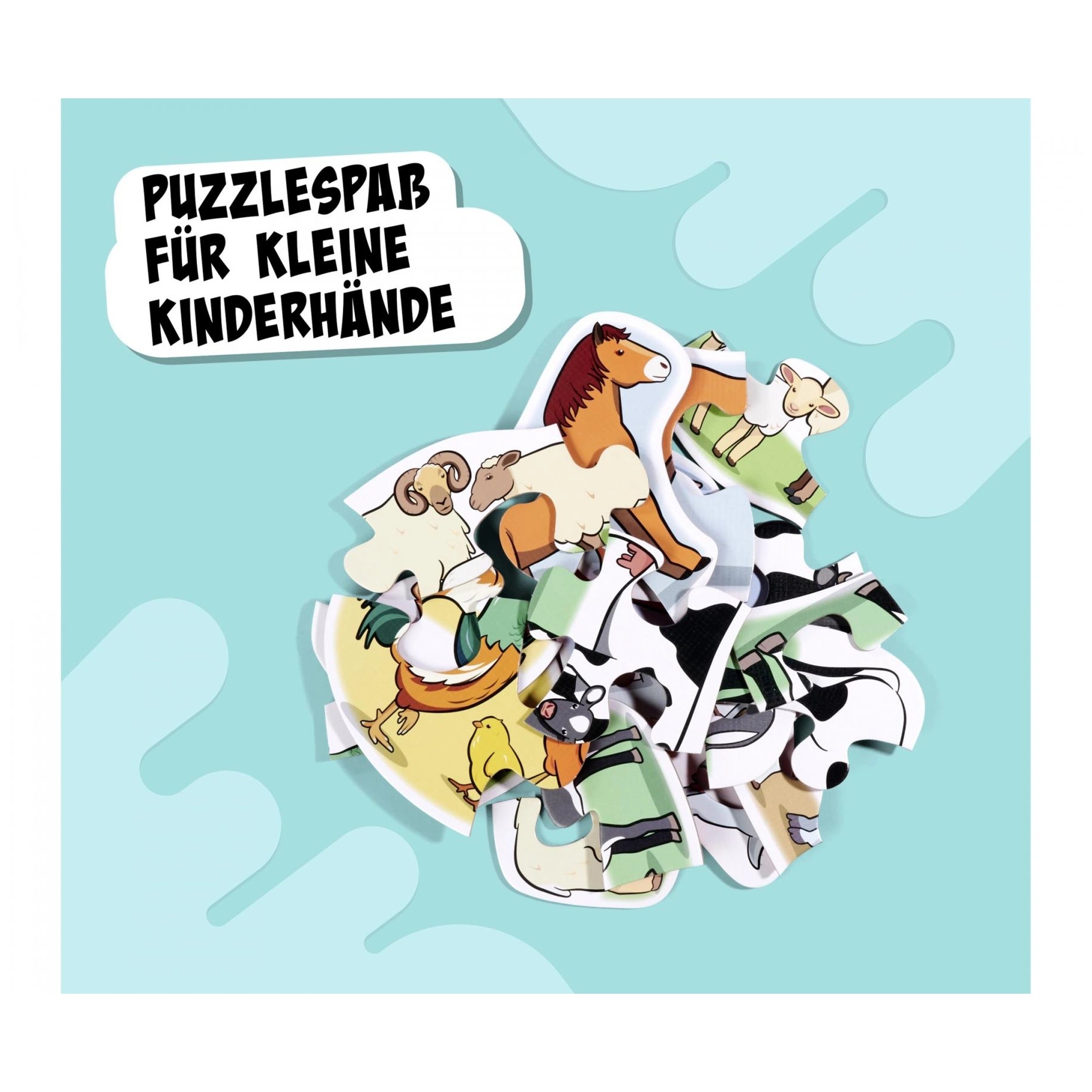 Noris - 6 primeros Puzzles - Animales de la Granja - Puzzles - Edición Internacional - Puzzles