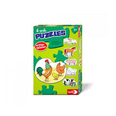 Noris - 6 primeros Puzzles - Animales de la Granja - Puzzles - Edición Internacional - Puzzles