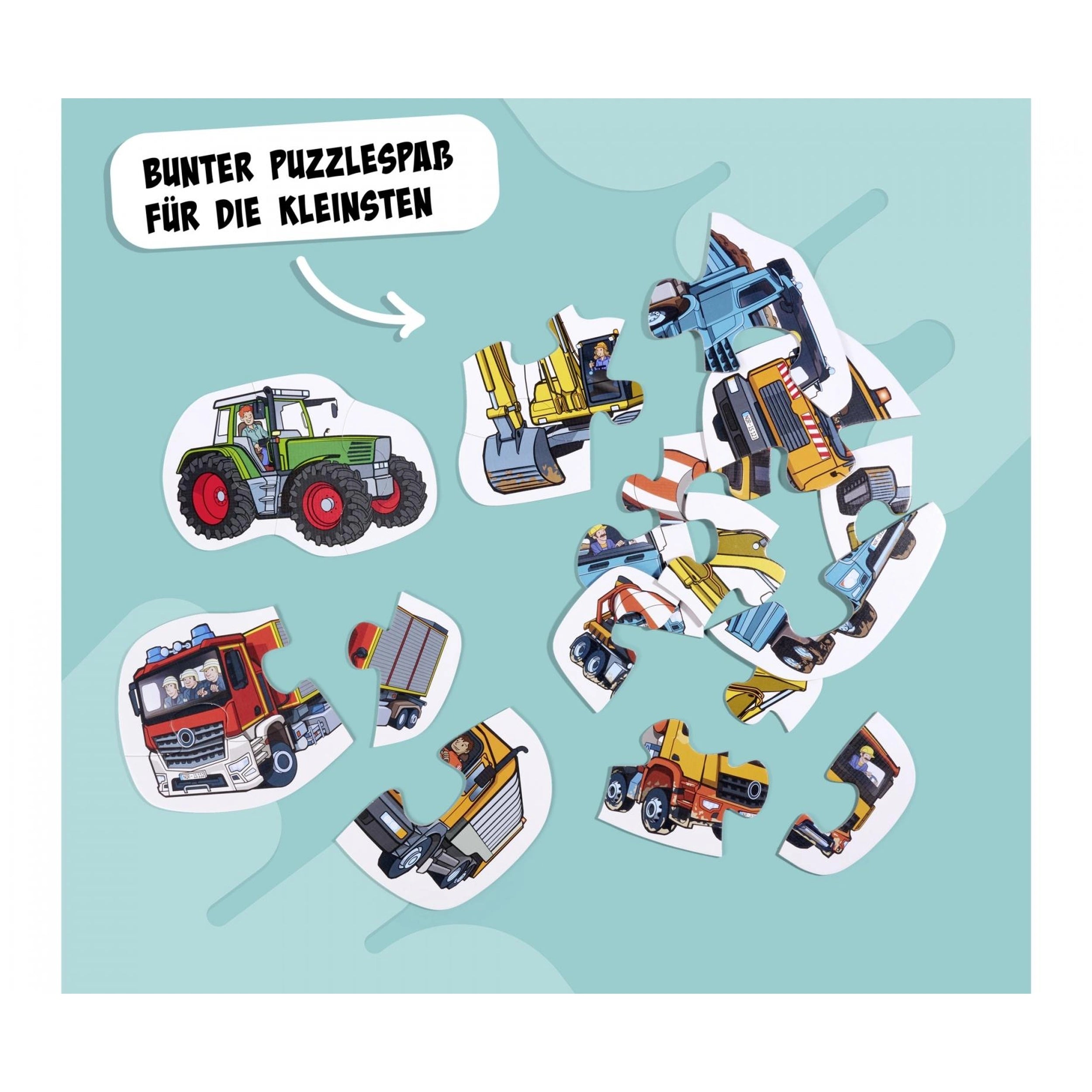 Noris - 6 primeros Puzzles - Vehículos - Puzzles - Edición Internacional - Puzzles