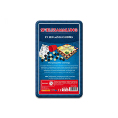 Noris - Colección de 99 juegos en caja metálica - Juegos de mesa - Edición alemana - Juegos de mesa