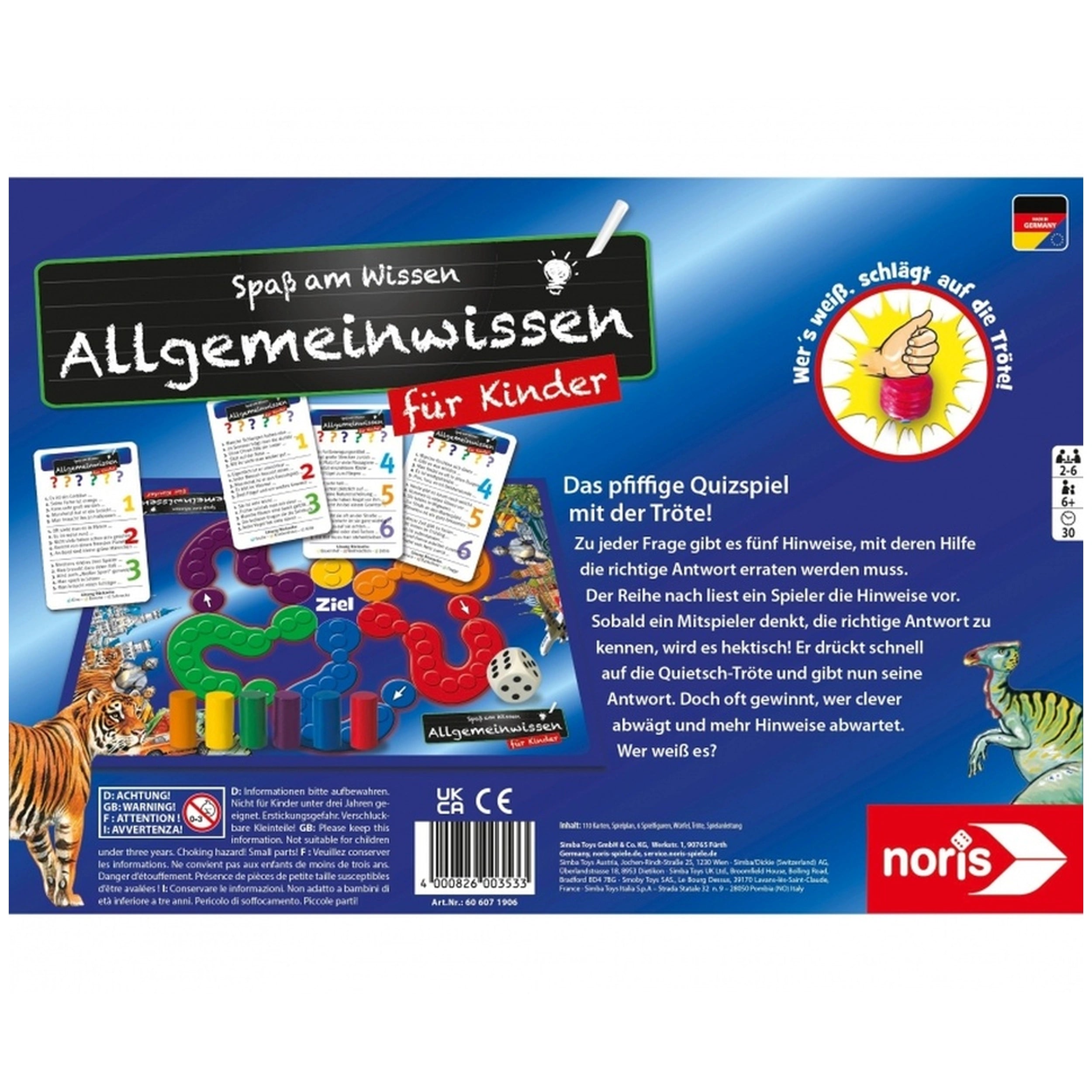 Noris - Conocimiento General - Juegos de Mesa - Edición Alemana - Juegos de Mesa