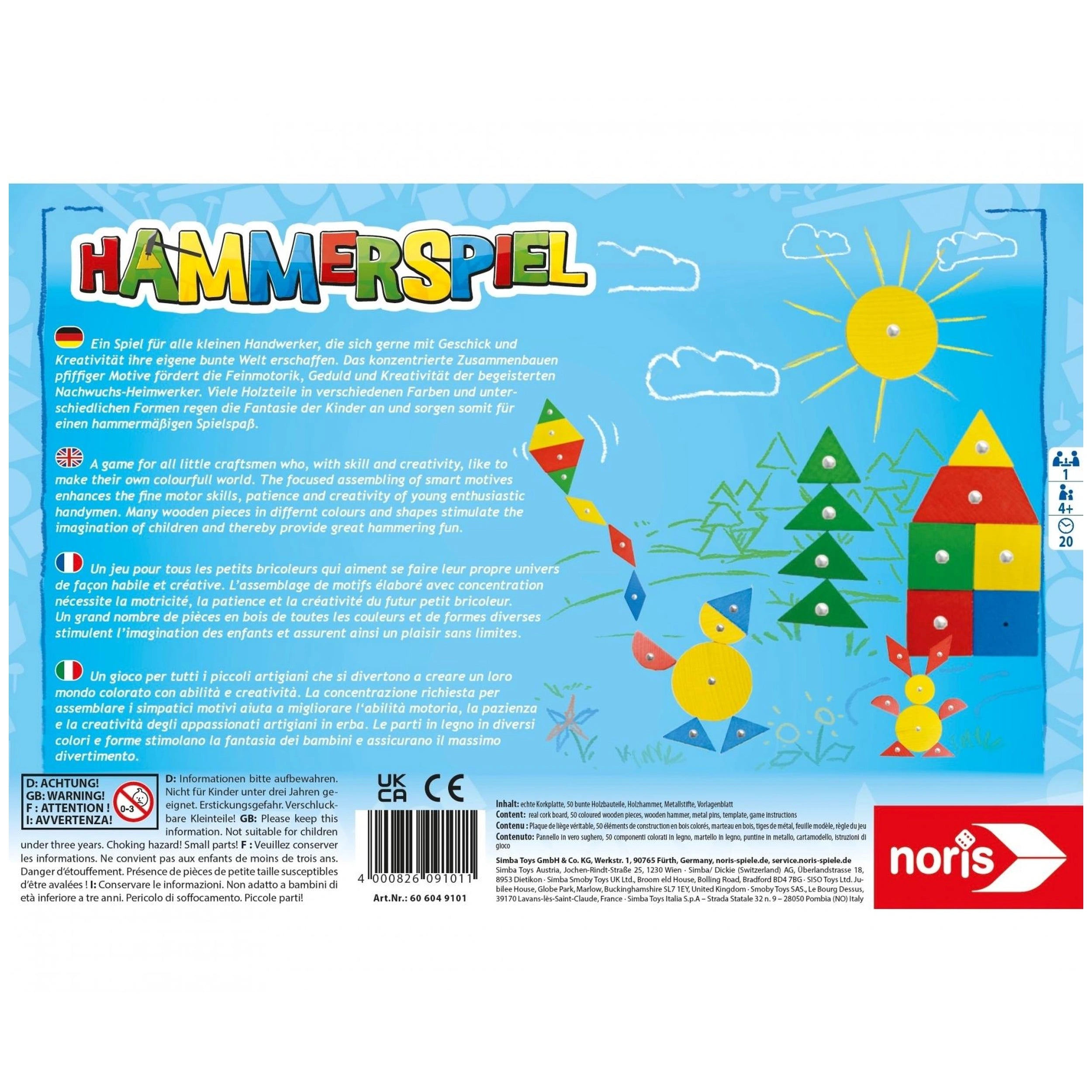 Noris - Hammergame - Artes y Manualidades - Edición Internacional - Artes y Manualidades
