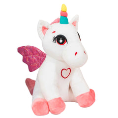 ODS - Stuffed Animals - Baby Unicorn Pegasus Plush - Glowing Heart - 18M+