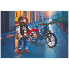 PLAYMOBIL - Bicycle Theft - City Action - Age +4 - Toy Playsets - 72076 - 80772076