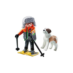 PLAYMOBIL - MY LIFE Hiker with Saint Bernard - Toy Playsets