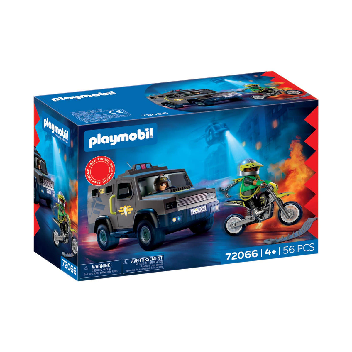 PLAYMOBIL - Unidad Policial Táctica - Juguetes de Juego - +4 - Acción - 72066 - 80772066