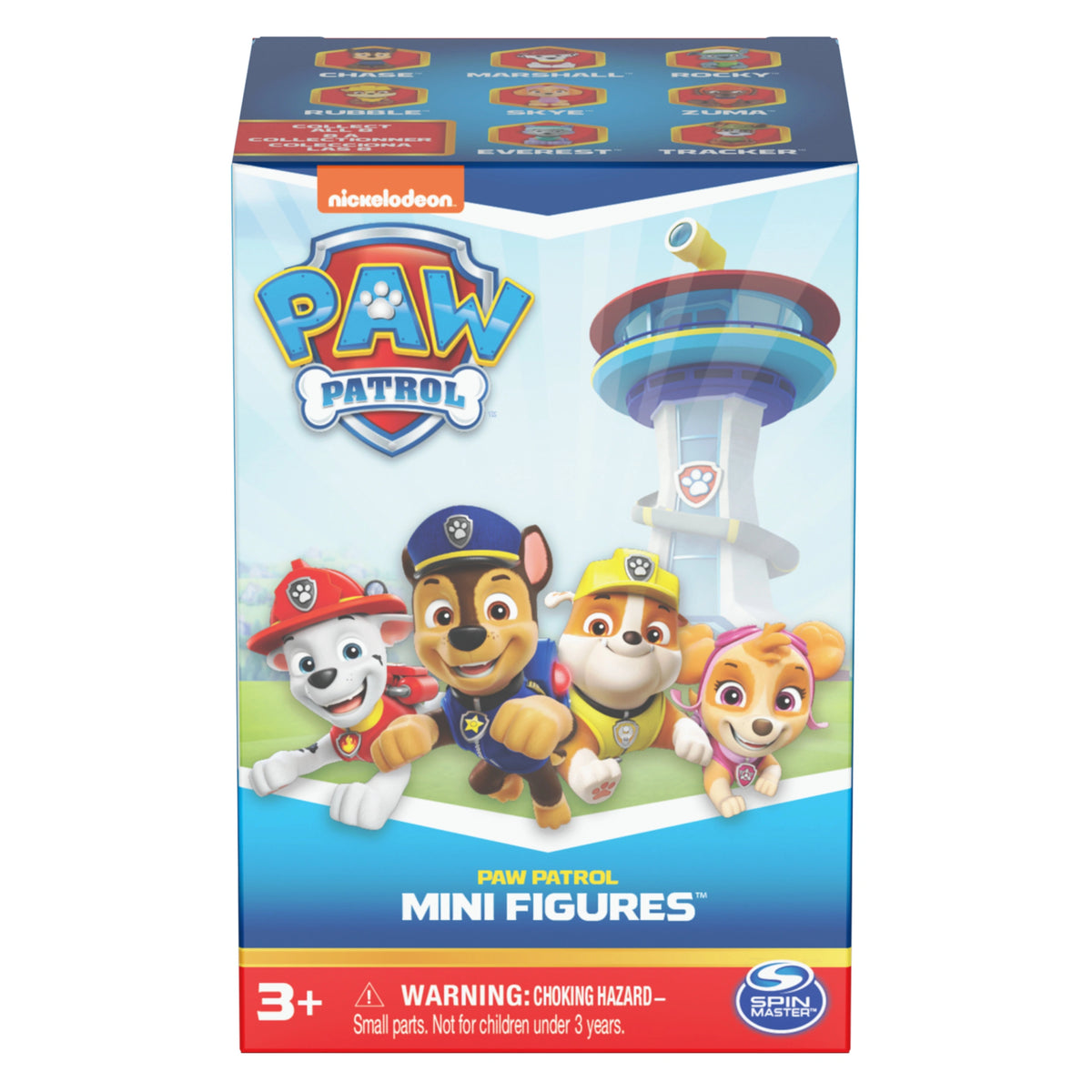 Paw Patrol 10th Anniversary Collectible Blind Box Mini Figure with Lookout Tower Container