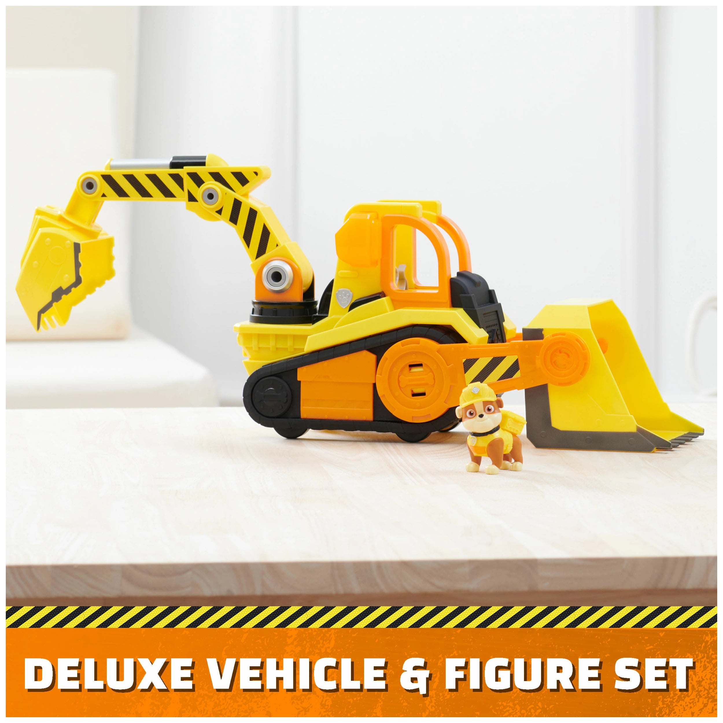 Paw Patrol Rubble & Crew Bulldozer Deluxe del Jardín