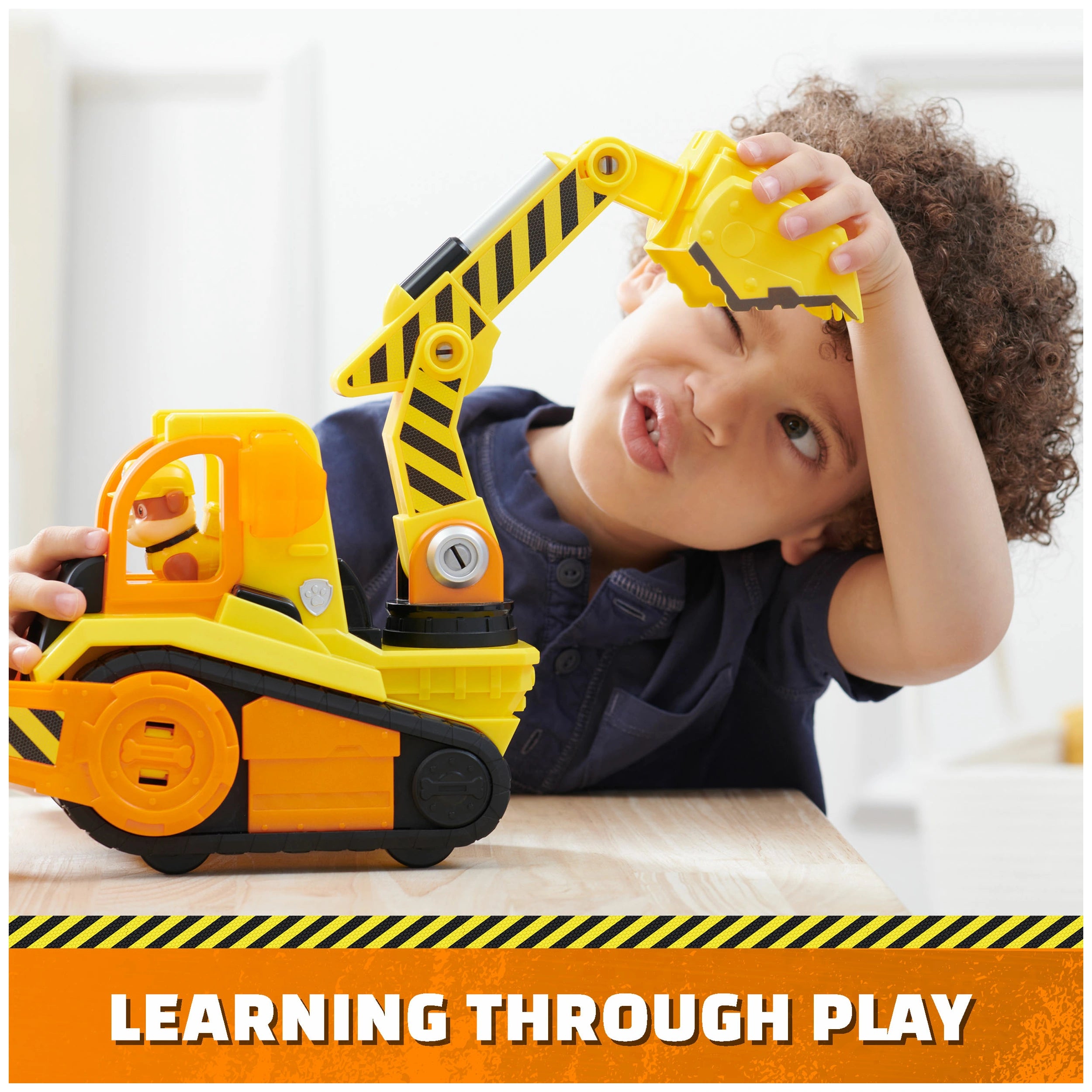Paw Patrol Rubble & Crew Bulldozer Deluxe del Jardín