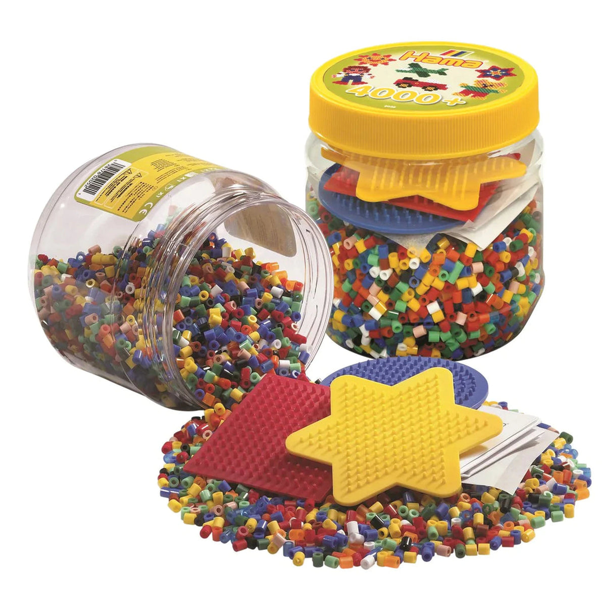 Set de cuentas de planchar Pet Hama en pote 4000 piezas.
