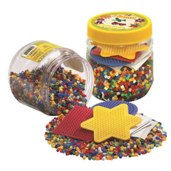 Set de cuentas de planchar Pet Hama en pote 4000 piezas.