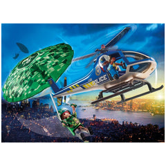 Playmobil City Action Police Helicopter - Parachute Chase - 70569