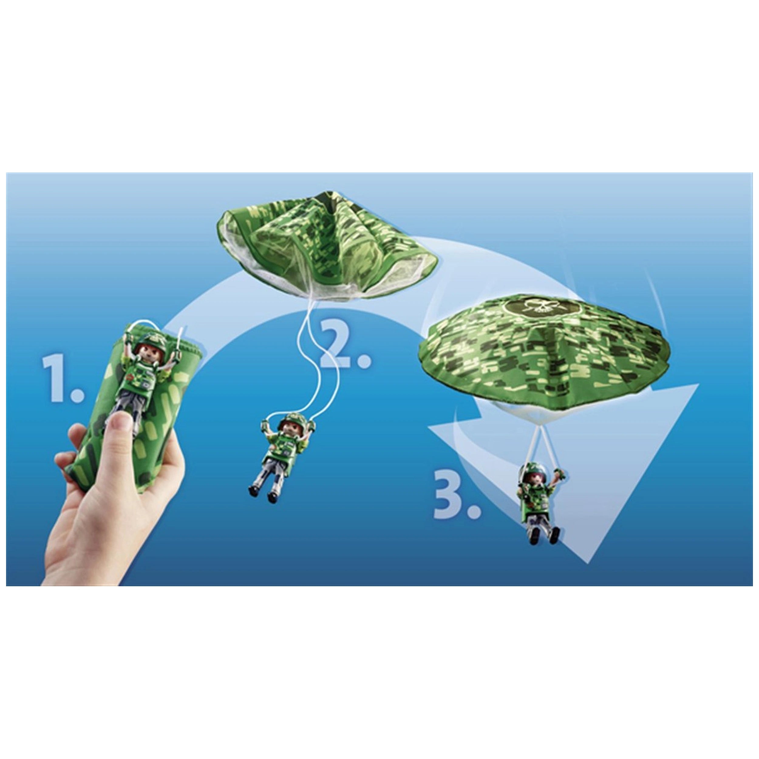 Playmobil City Action Police Helicopter - Parachute Chase - 70569